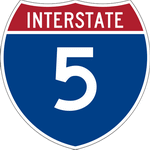 Strassenschild Interstate 5 (Autobahn)